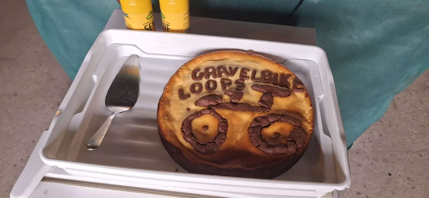 Kuchen mit Fahrraddekor